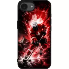 Coque iPhone 17e / 16e - Silicone rigide noir Hockey World Championship Player