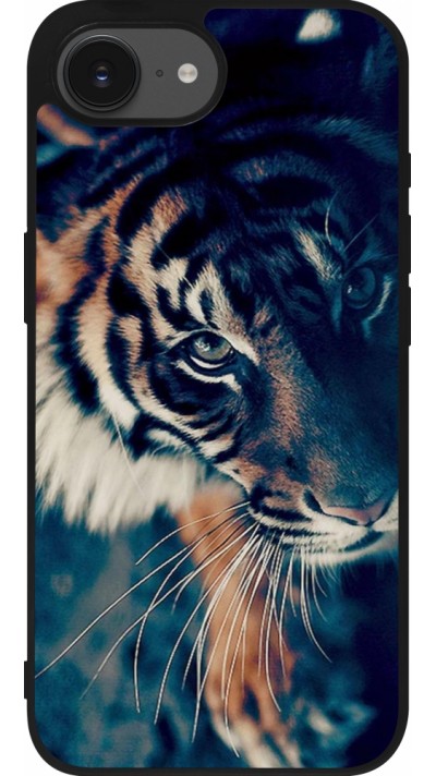 Coque iPhone 16e - Silicone rigide noir Incredible Lion