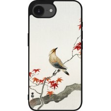 iPhone 16e Case Hülle - Silikon schwarz Japanese Bird