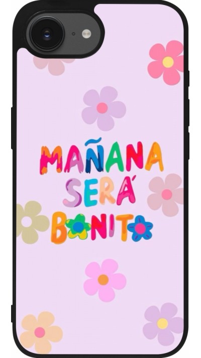 Coque iPhone 17e / 16e - Silicone rigide noir Karol G Manana sera bonito