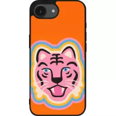 Coque iPhone 17e / 16e - Silicone rigide noir Lion colors 2026