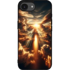iPhone 16e Case Hülle - Silikon schwarz Himmelsleuchten Zenit