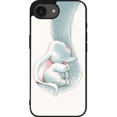Coque iPhone 16e - Silicone rigide noir Mom 1903