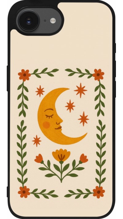 iPhone 16e Case Hülle - Silikon schwarz Half moon stamp 2026