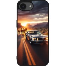 iPhone 16e Case Hülle - Silikon schwarz Mustang 69 Grand Canyon