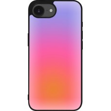 iPhone 16e Case Hülle - Silikon schwarz Orange Pink Blue Gradient