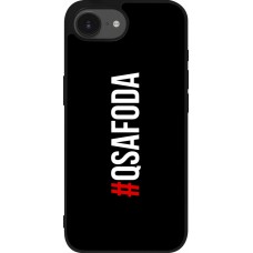 Coque iPhone 16e - Silicone rigide noir Qsafoda 1