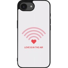 Coque iPhone 17e / 16e - Silicone rigide noir Saint Valentines Day 26 Love is in the air