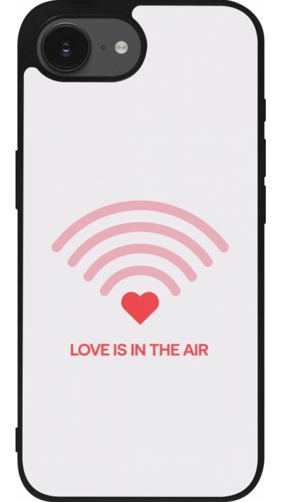 iPhone 16e Case Hülle - Silikon schwarz Saint Valentines Day 26 Love is in the air