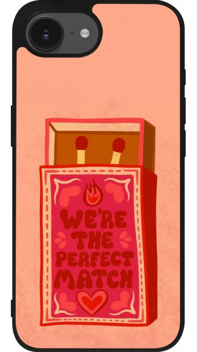 iPhone 16e Case Hülle - Silikon schwarz Saint Valentines Day 26 Perfect Match