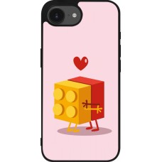 Coque iPhone 17e / 16e - Silicone rigide noir Saint Valentines Day 26 Puzzle