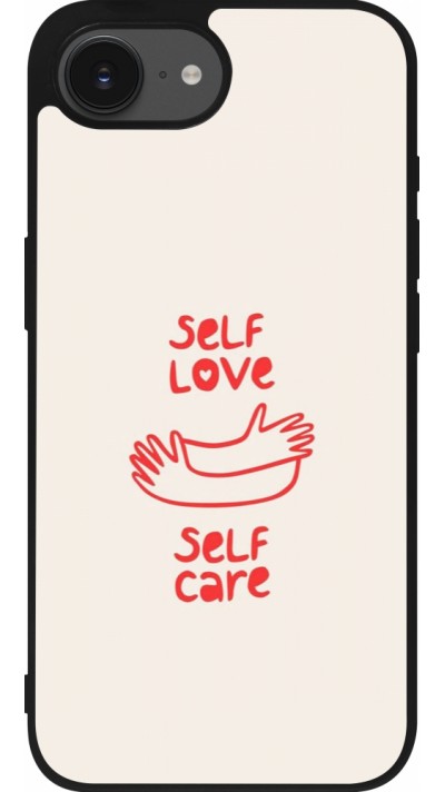 iPhone 16e Case Hülle - Silikon schwarz Saint Valentines Day 26 Self love self care
