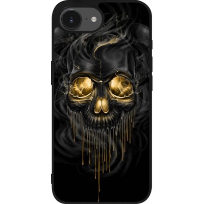 iPhone 16e Case Hülle - Silikon schwarz Skull 02