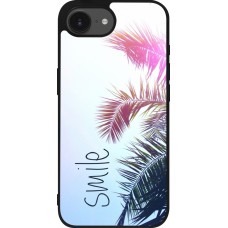 Coque iPhone 16e - Silicone rigide noir Smile 05