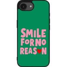 iPhone 16e Case Hülle - Silikon schwarz Smile for no reason 2026