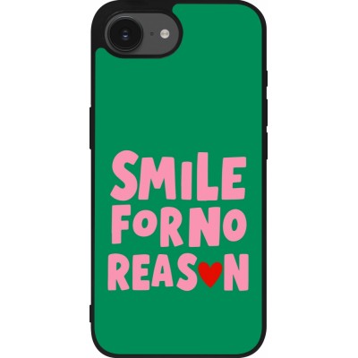 iPhone 16e Case Hülle - Silikon schwarz Smile for no reason 2026