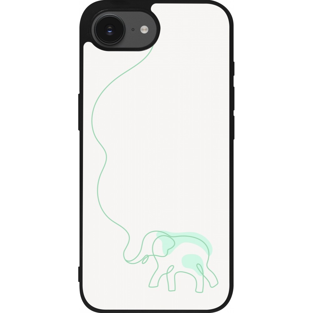 iPhone 16e Case Hülle - Silikon schwarz Spring 23 baby elephant