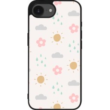 iPhone 16e Case Hülle - Silikon schwarz Spring 23 weather