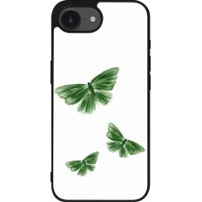 iPhone 17e / 16e Case Hülle - Silikon schwarz Butterflies Spring 2026