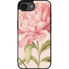 Coque iPhone 17e / 16e - Silicone rigide noir Just Bloom Spring 2026