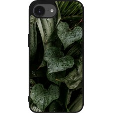 Coque iPhone 16e - Silicone rigide noir Spring 23 fresh plants