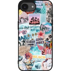 iPhone 16e Case Hülle - Silikon schwarz Summer 20 collage
