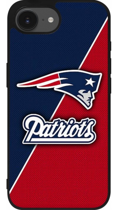 iPhone 16e Case Hülle - Silikon schwarz Super Bowl 26 Patriots 1