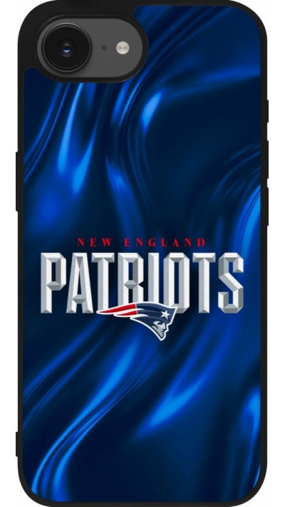 iPhone 16e Case Hülle - Silikon schwarz Super Bowl 26 Patriots 2