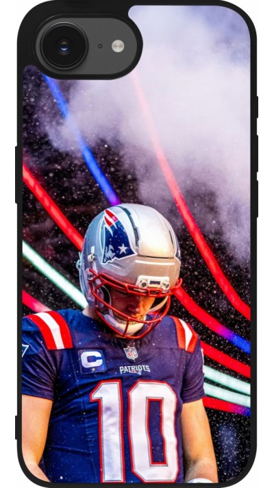 iPhone 16e Case Hülle - Silikon schwarz Super Bowl 26 Patriots 3