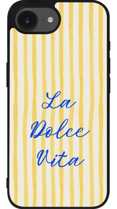 iPhone 16e Case Hülle - Silikon schwarz The good life 2026