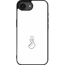 iPhone 16e Case Hülle - Silikon schwarz Valentine 2024 heat by Millennials