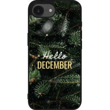 iPhone 16e Case Hülle - Silikon schwarz Winter 25 Winter hello december