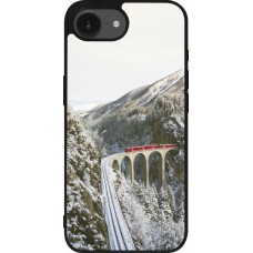 iPhone 16e Case Hülle - Silikon schwarz Winter 25 Winter polar express
