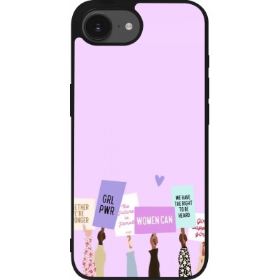 Coque iPhone 17e / 16e - Silicone rigide noir Womens day 2026 9