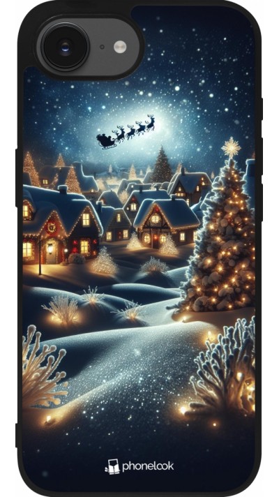 iPhone 16e Case Hülle - Silikon schwarz Weihnachten 2023 Weihnachten steht vor der Tür