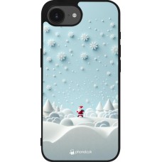 iPhone 16e Case Hülle - Silikon schwarz Weihnachten 2023 Kleiner Vater Schneeflocke