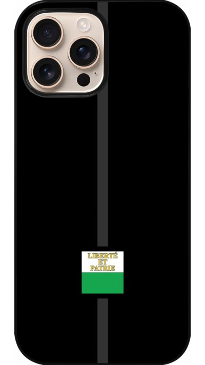 iPhone 16 Pro Max Case Hülle - Kanton VD schwarz