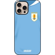 iPhone 16 Pro Max Case Hülle - Uruguay 2022 personalisierbares Fussballtrikot