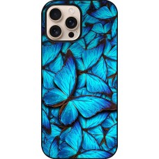 iPhone 16 Pro Max Case Hülle - Papillon bleu