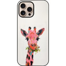 iPhone 16 Pro Max Case Hülle - Pink Girafe Paint
