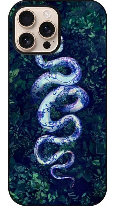 Coque iPhone 16 Pro Max - Serpent Blue Anaconda