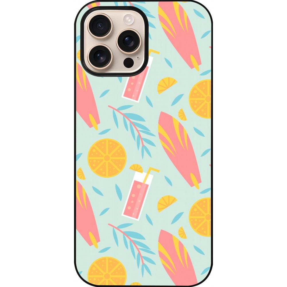 Coque iPhone 16 Pro Max - Summer 2025 Pattern citron