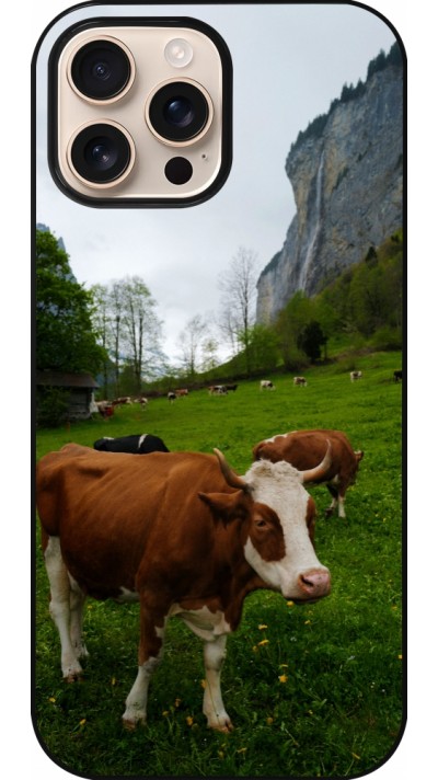 iPhone 16 Pro Max Case Hülle -  Nationalfeiertag Schweiz Kühe