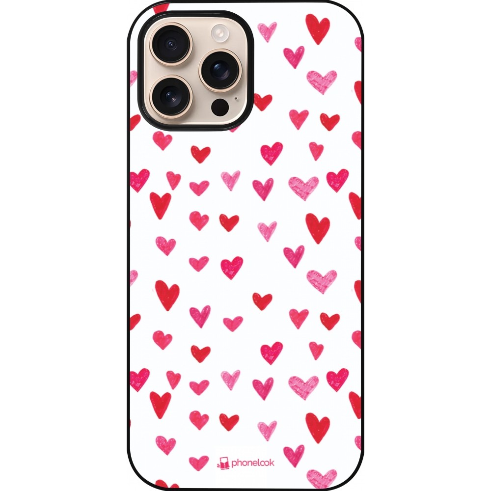 iPhone 16 Pro Max Case Hülle - Valentine 2022 Many pink hearts