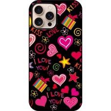 Coque iPhone 16 Pro Max - Valentine 2023 love symbols