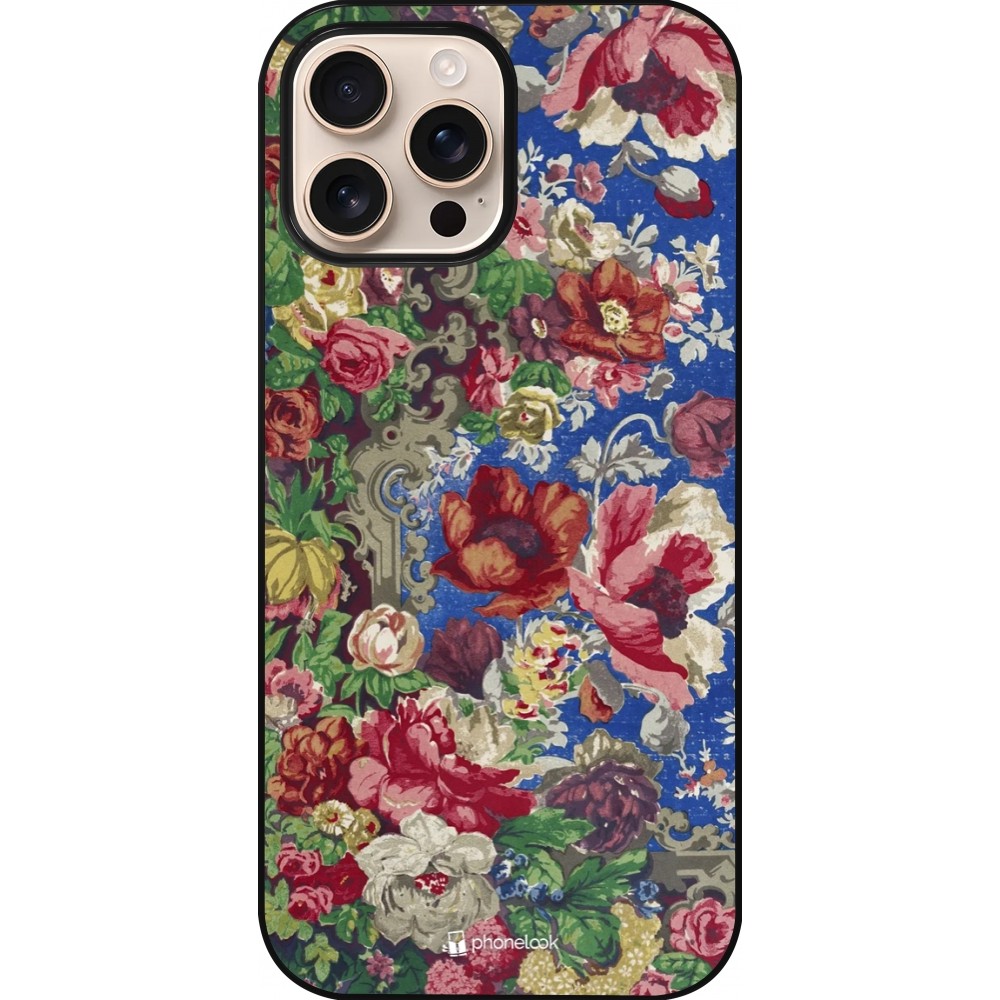 iPhone 16 Pro Max Case Hülle - Vintage Art Flowers
