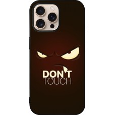 iPhone 16 Pro Max Case Hülle - Silikon schwarz Angry Dont Touch