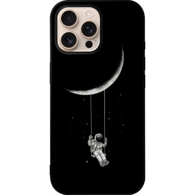 iPhone 16 Pro Max Case Hülle - Silikon schwarz Astro balançoire