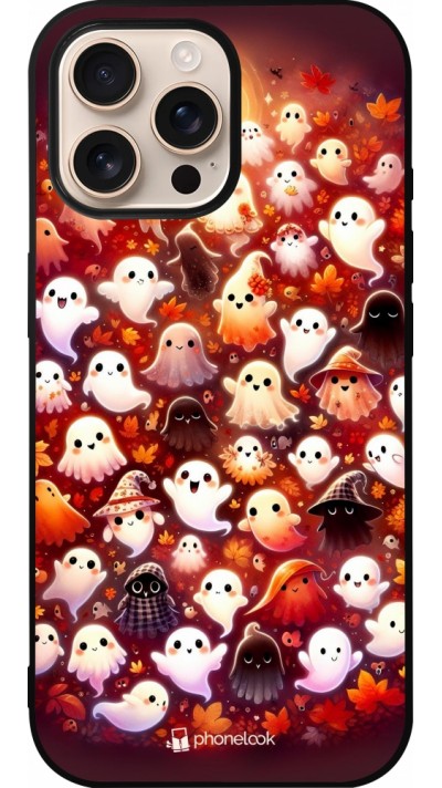 iPhone 16 Pro Max Case Hülle - Silikon schwarz Gespenster Herbst niedlich