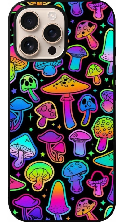 iPhone 16 Pro Max Case Hülle - Silikon schwarz Autumn 2024 magic mushrooms
